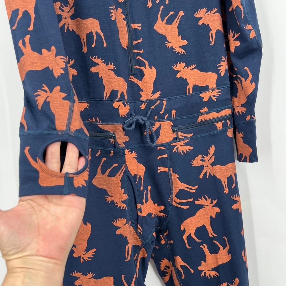 AirBlaster Men's Classic Ninja Baselayer Suit Union Suit Hooded Moose Size M